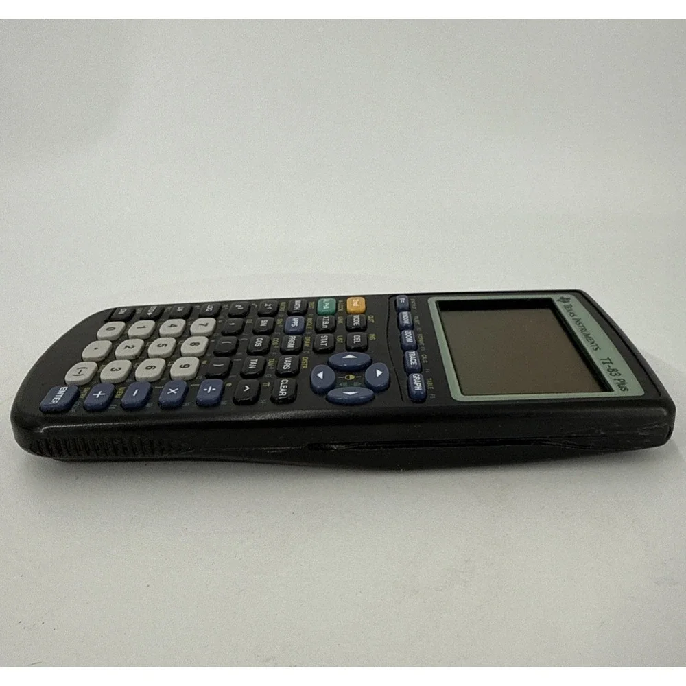 Graphing Calculator With Cover, Texas Instruments TI-83 Plus For Parts Or Repair